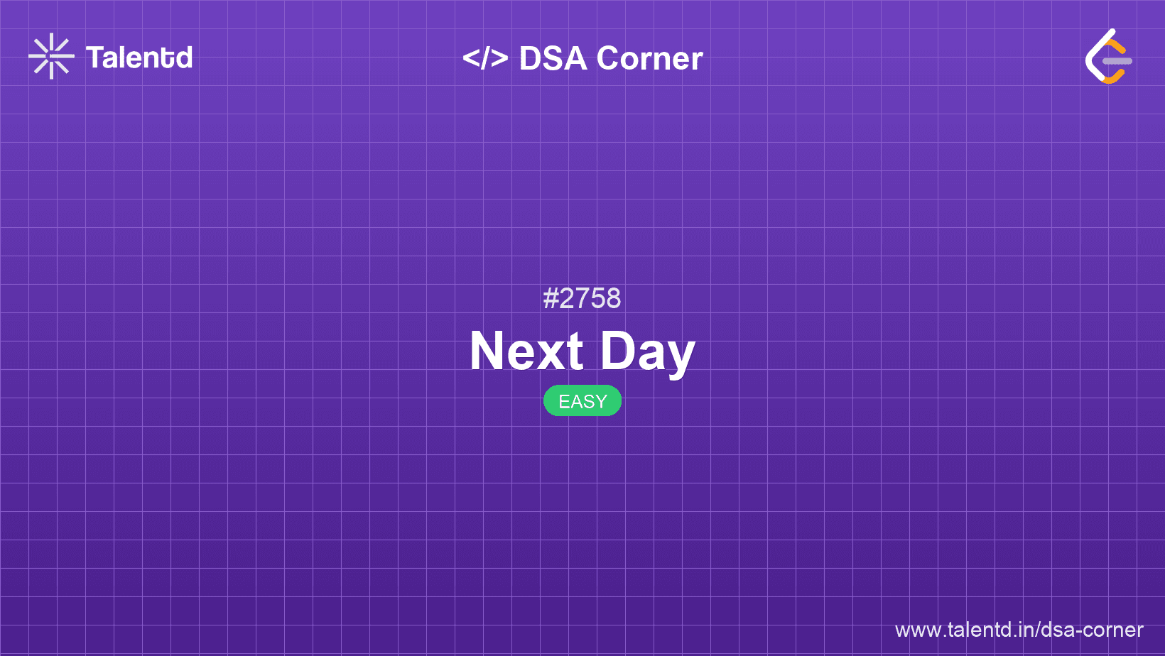 Problem visualization for Next Day