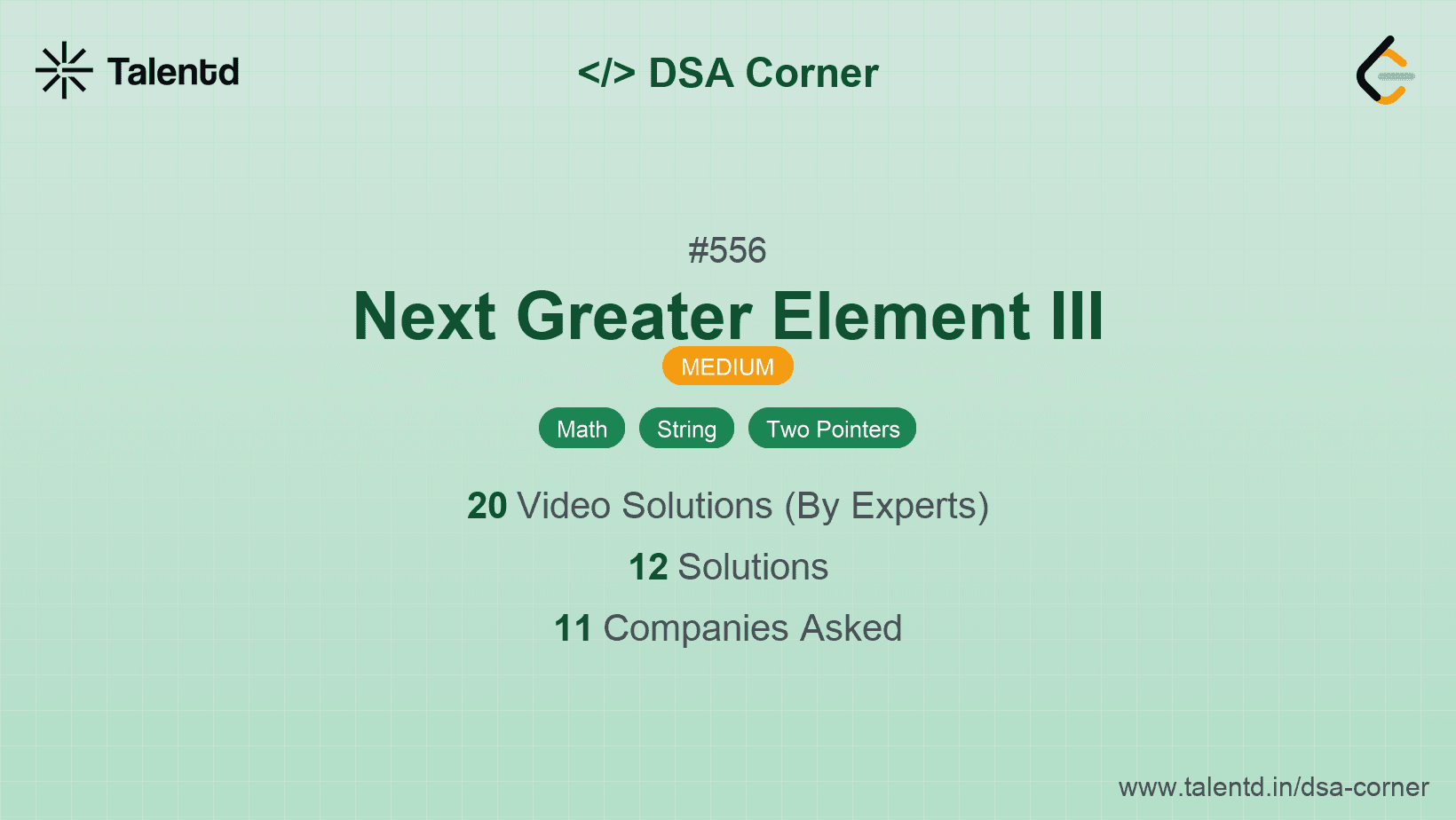 Problem visualization for Next Greater Element III