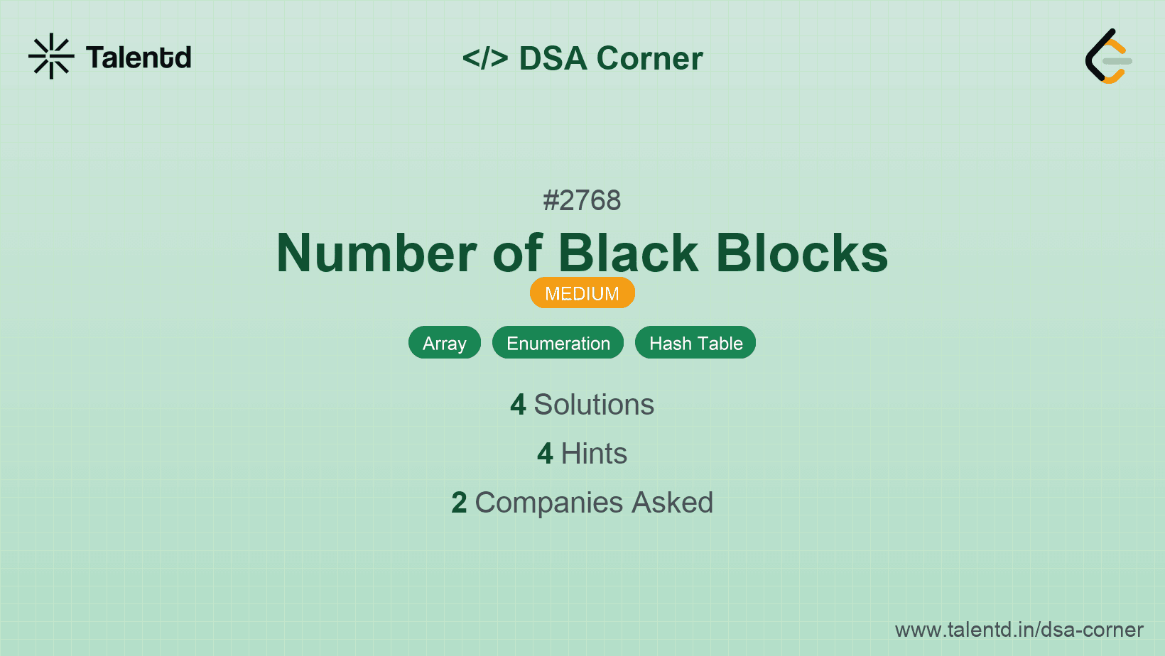 Problem visualization for Number of Black Blocks