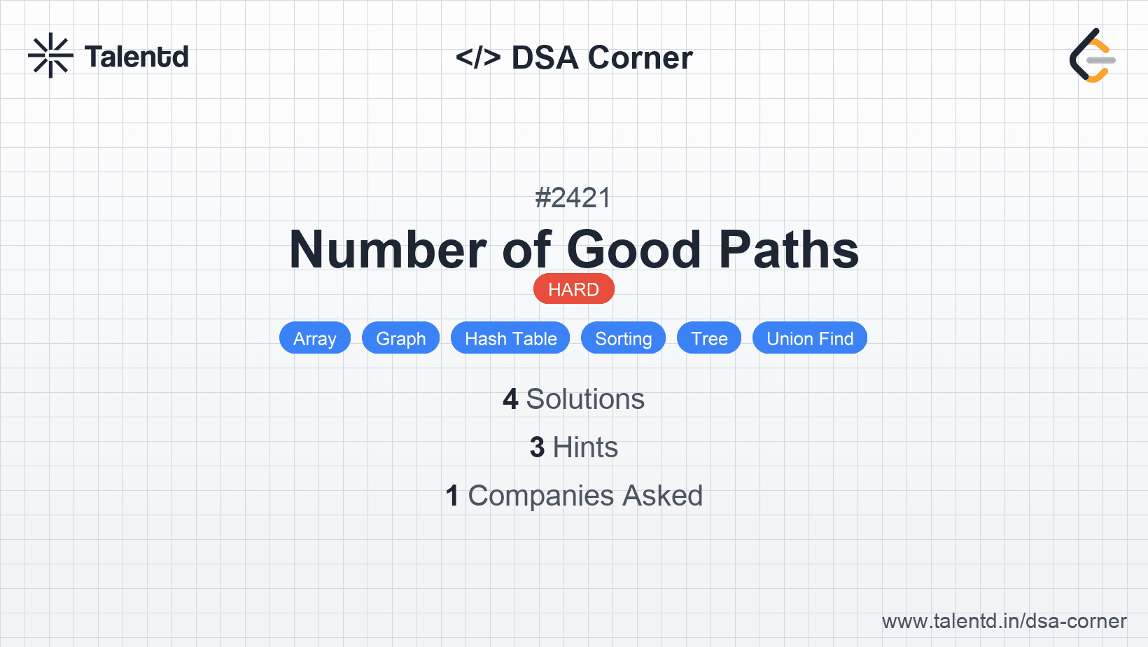 Problem visualization for Number of Good Paths