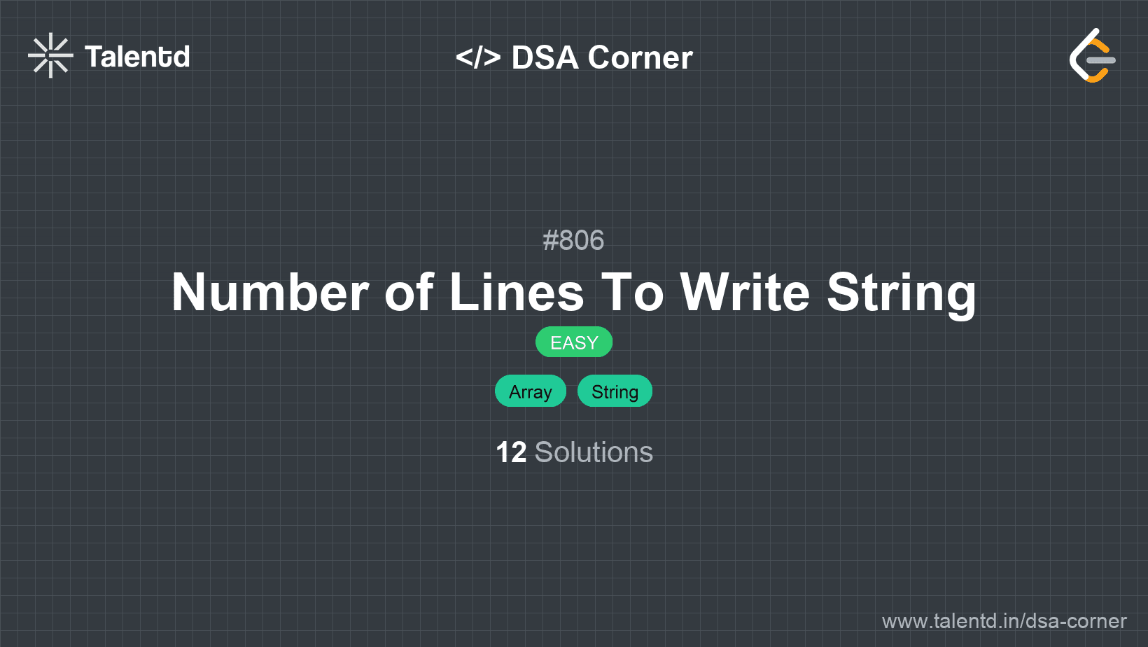 Problem visualization for Number of Lines To Write String