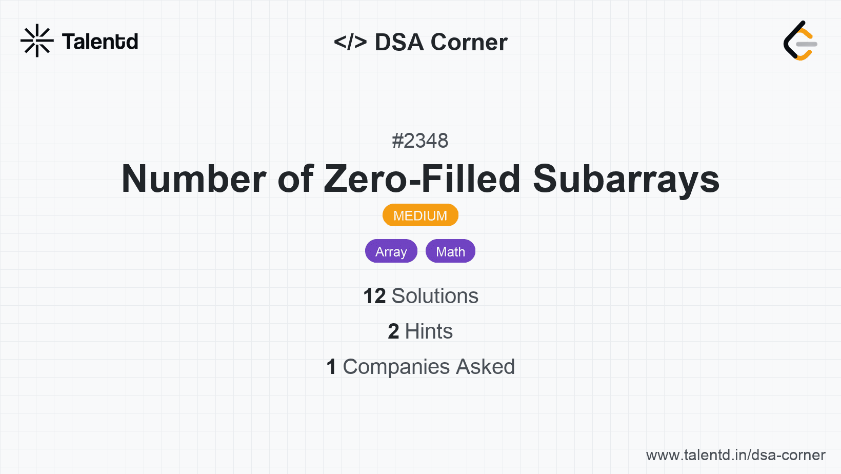 Problem visualization for Number of Zero-Filled Subarrays