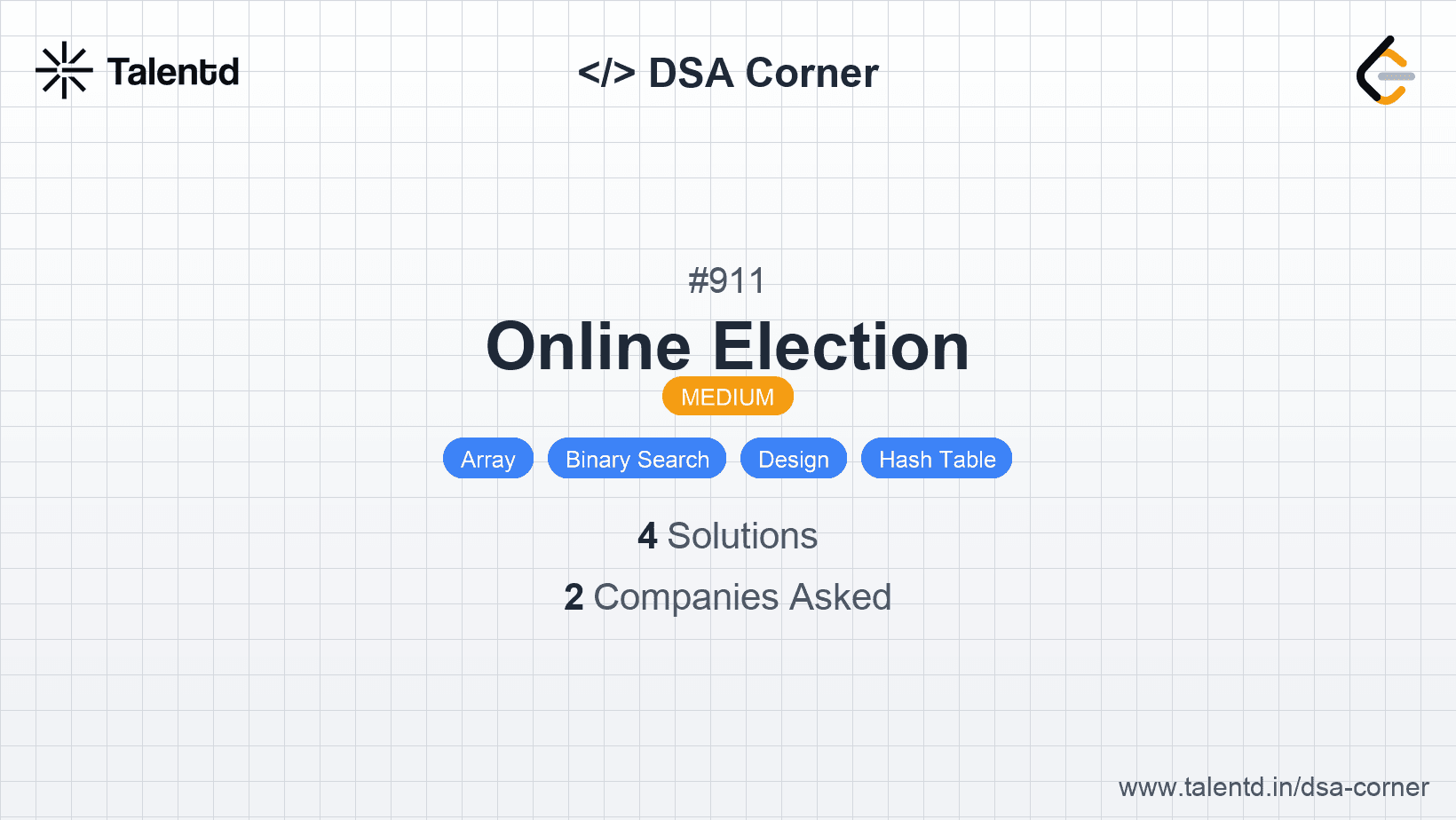 Problem visualization for Online Election