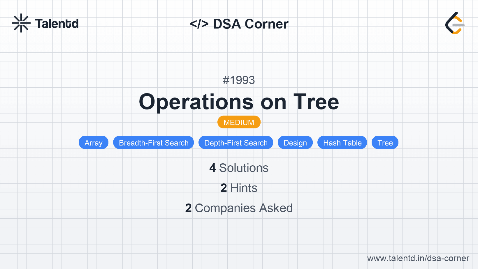 Problem visualization for Operations on Tree
