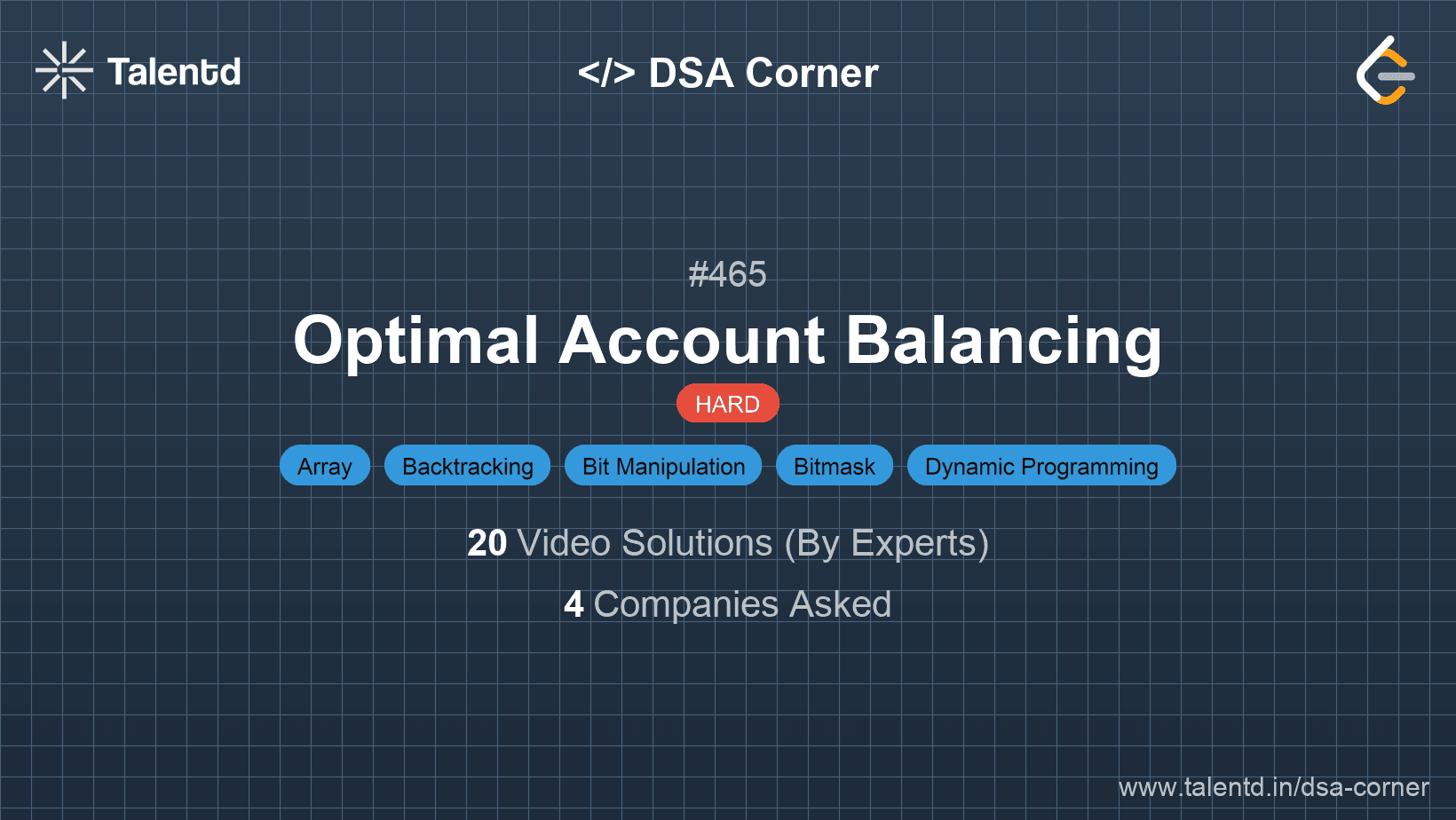 Problem visualization for Optimal Account Balancing