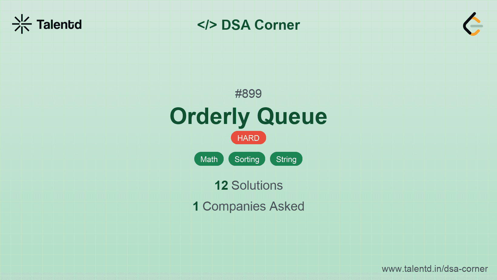 Problem visualization for Orderly Queue
