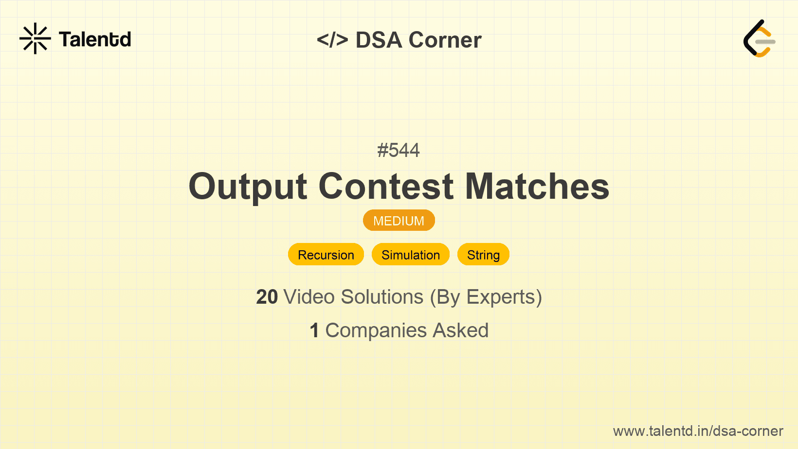 Problem visualization for Output Contest Matches