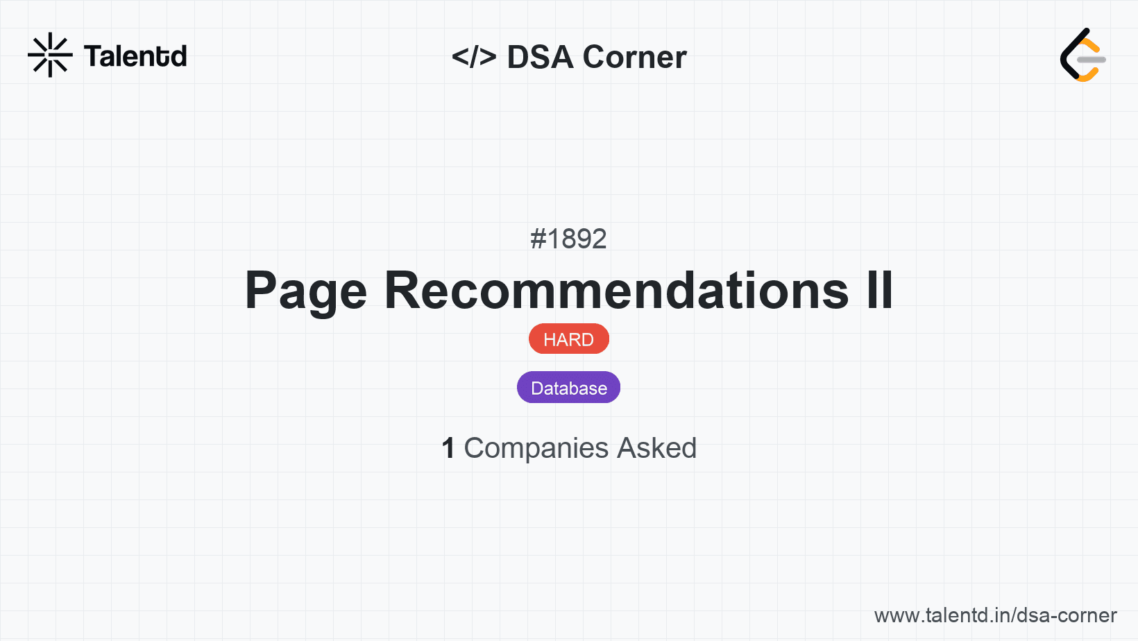 Problem visualization for Page Recommendations II