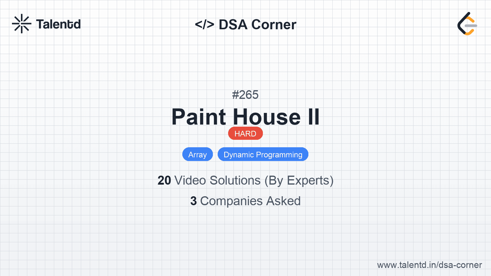 Problem visualization for Paint House II