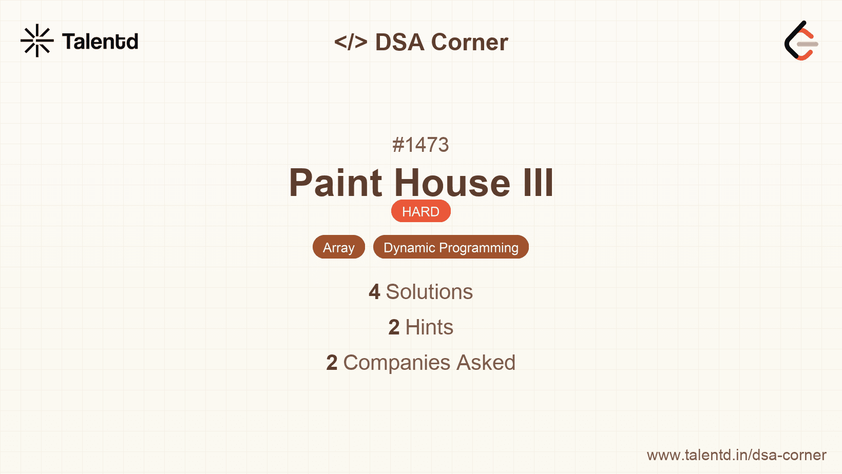 Problem visualization for Paint House III