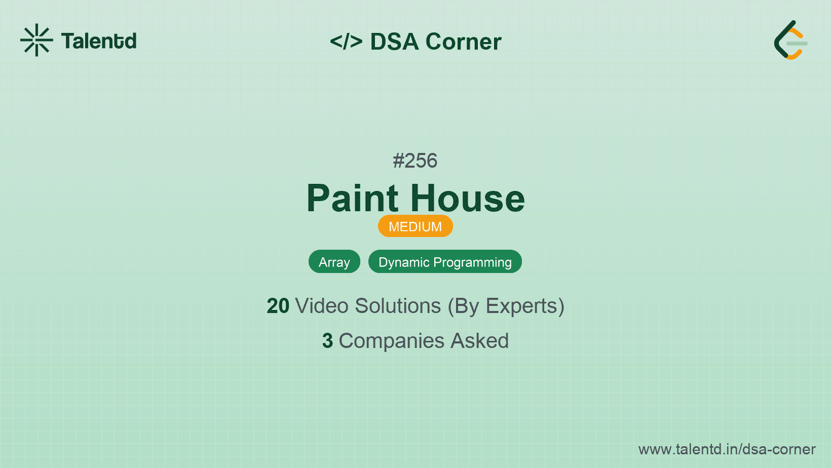 Problem visualization for Paint House