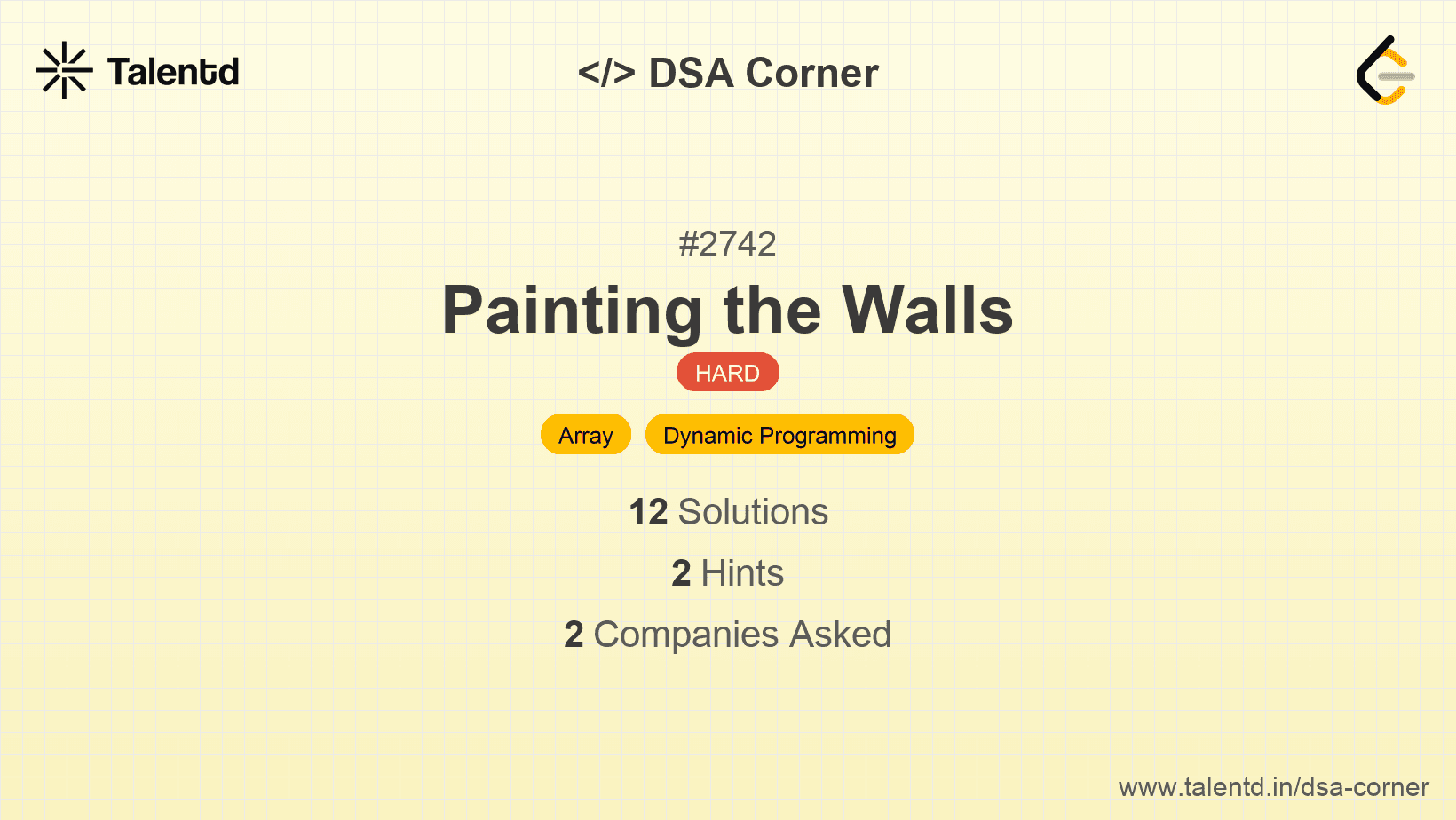 Problem visualization for Painting the Walls