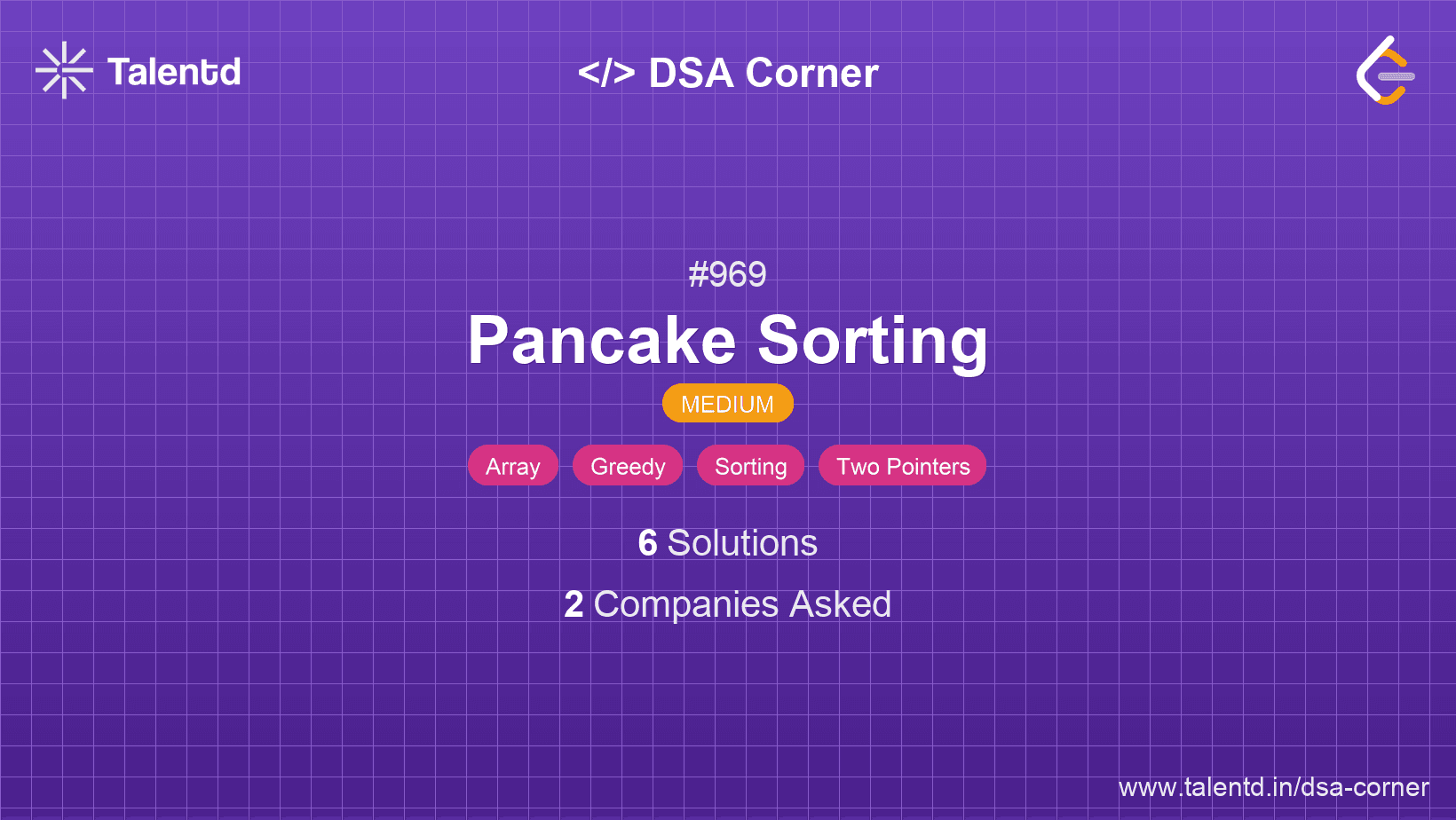 Problem visualization for Pancake Sorting