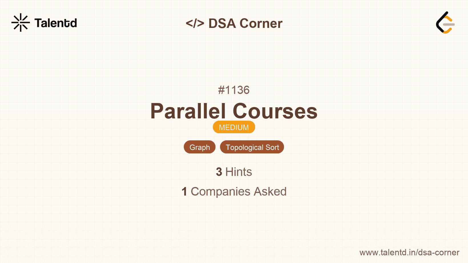 Problem visualization for Parallel Courses