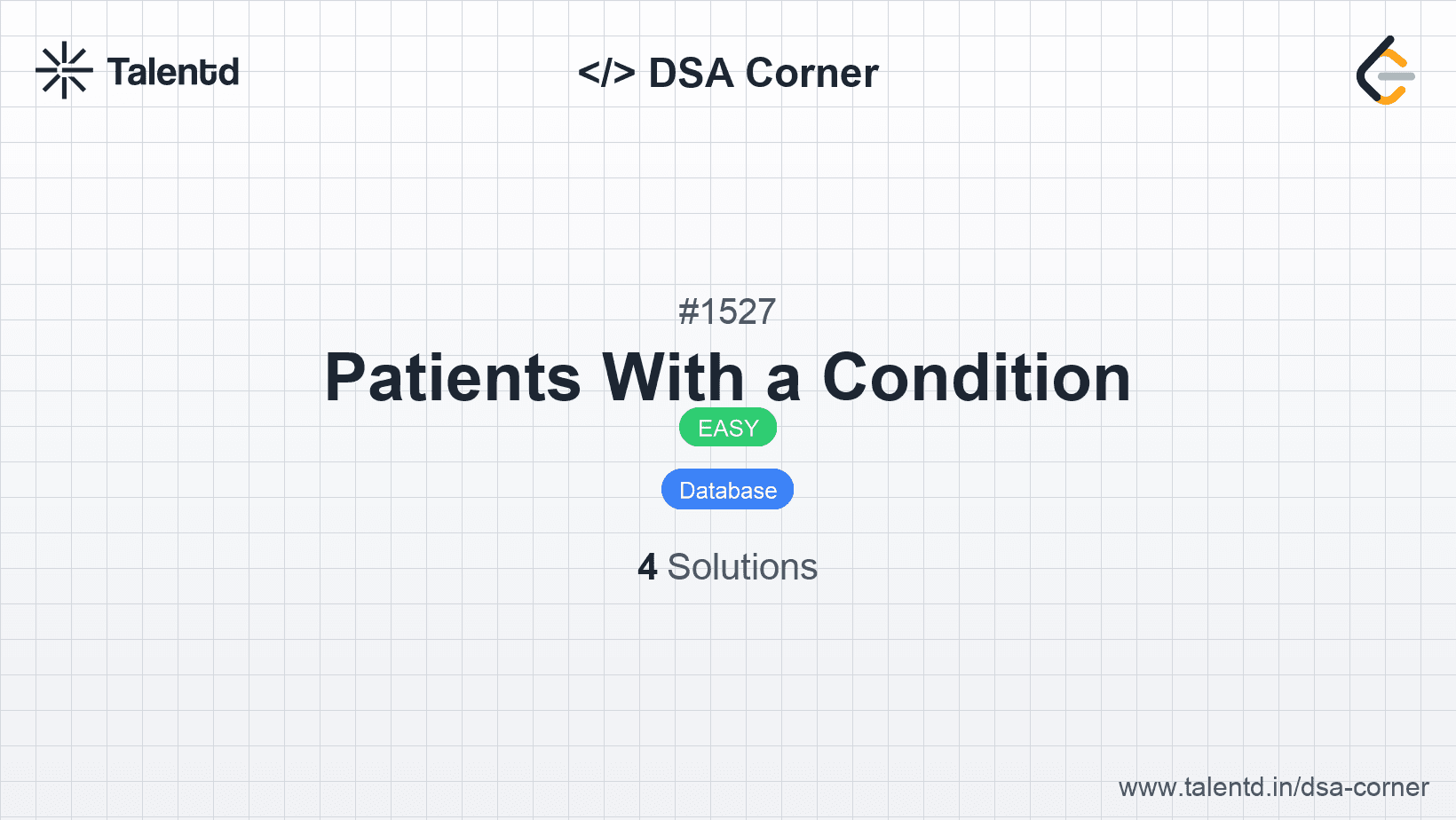 Problem visualization for Patients With a Condition