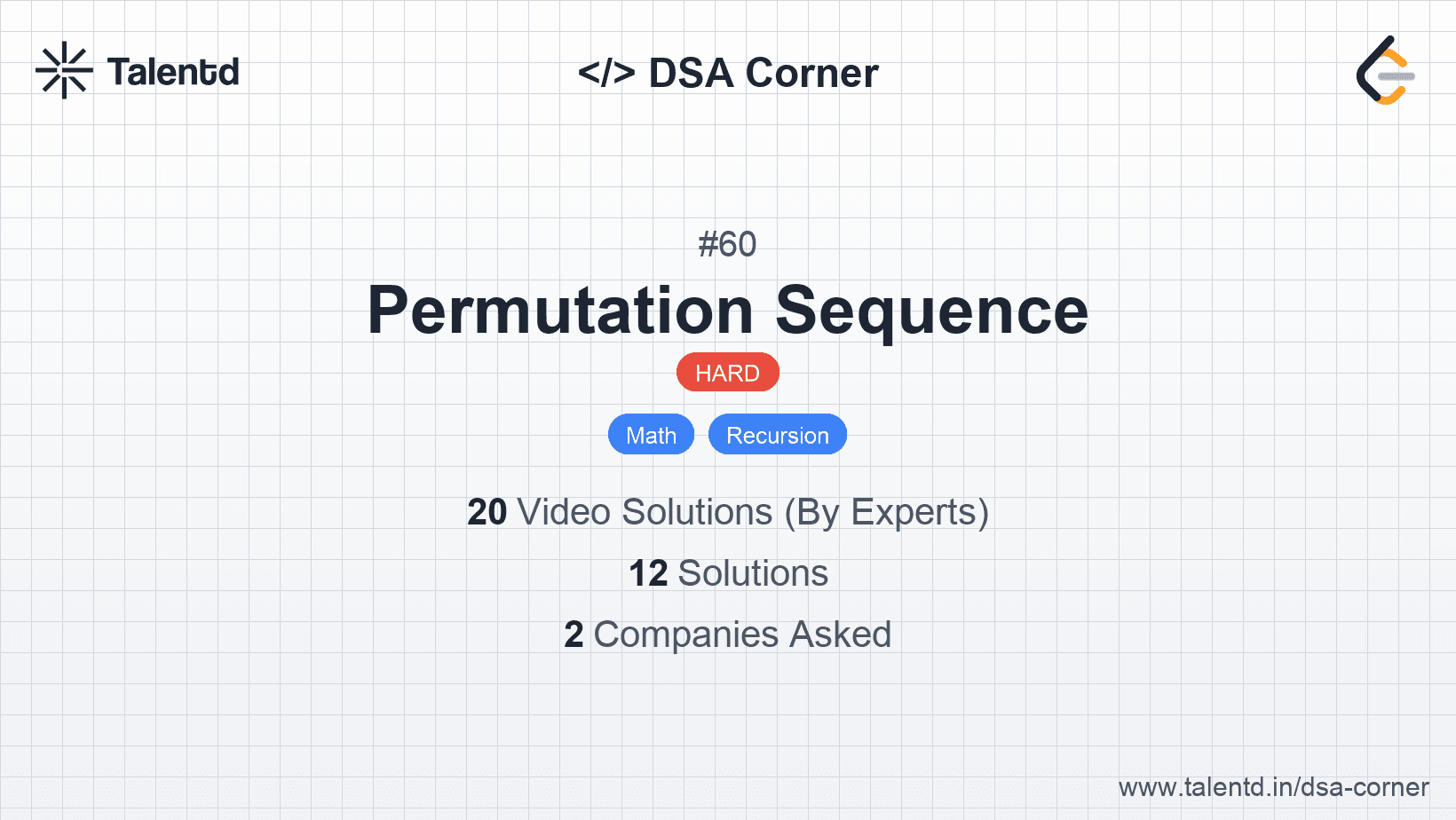 Problem visualization for Permutation Sequence