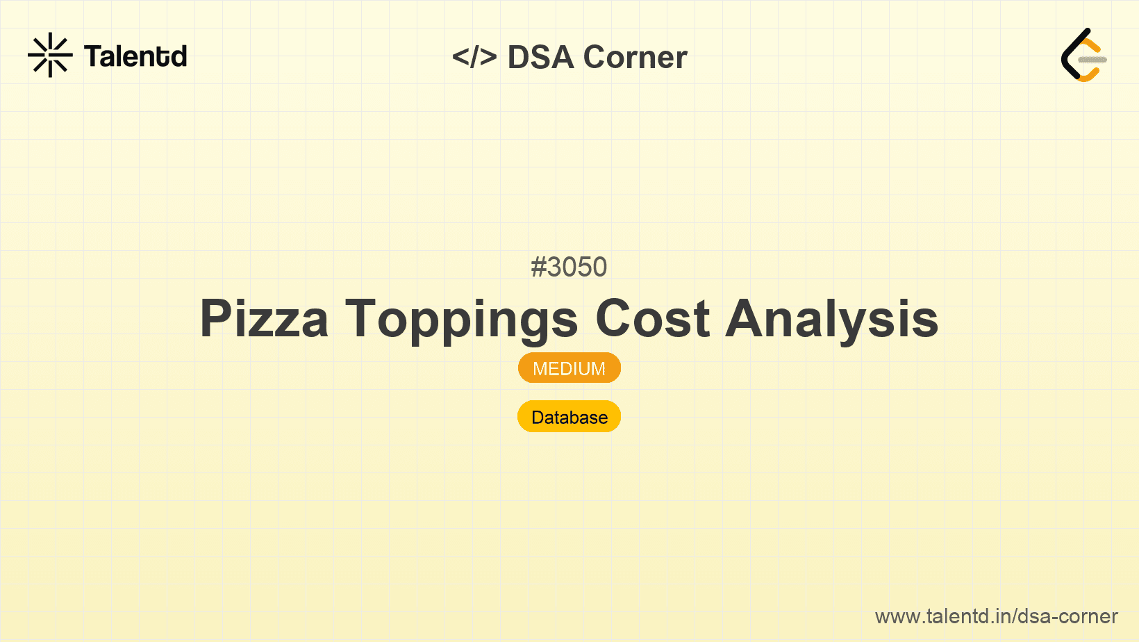Problem visualization for Pizza Toppings Cost Analysis