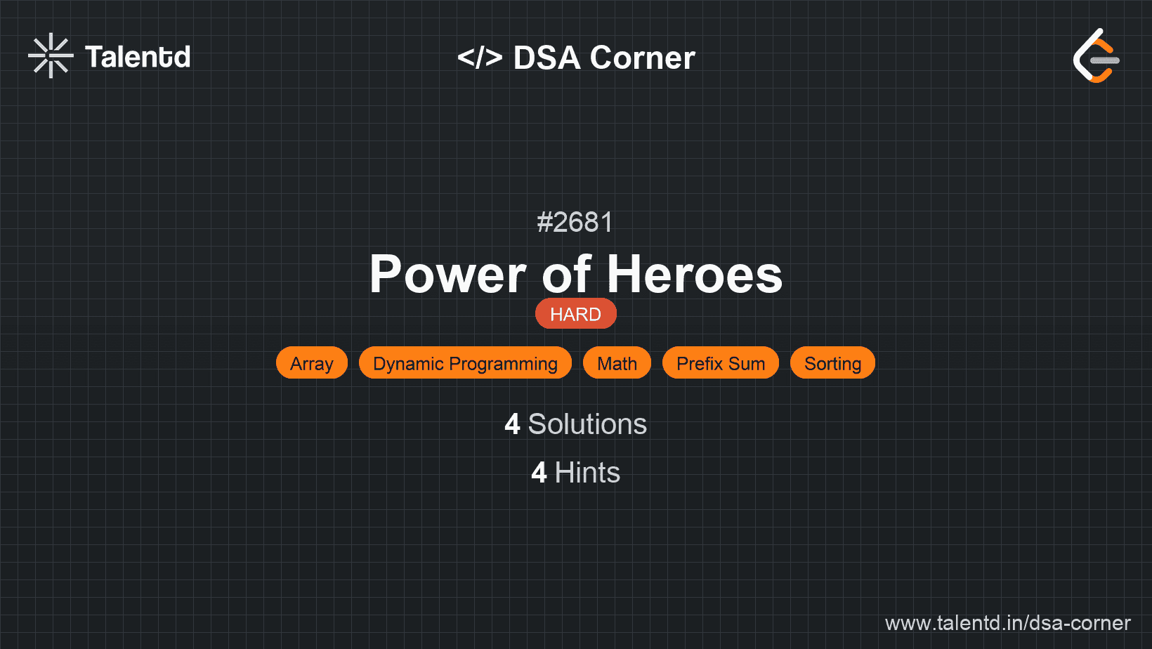 Problem visualization for Power of Heroes
