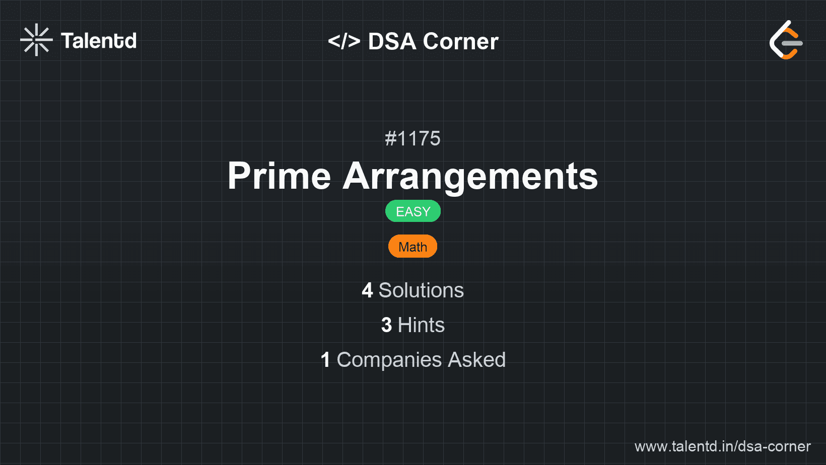 Problem visualization for Prime Arrangements