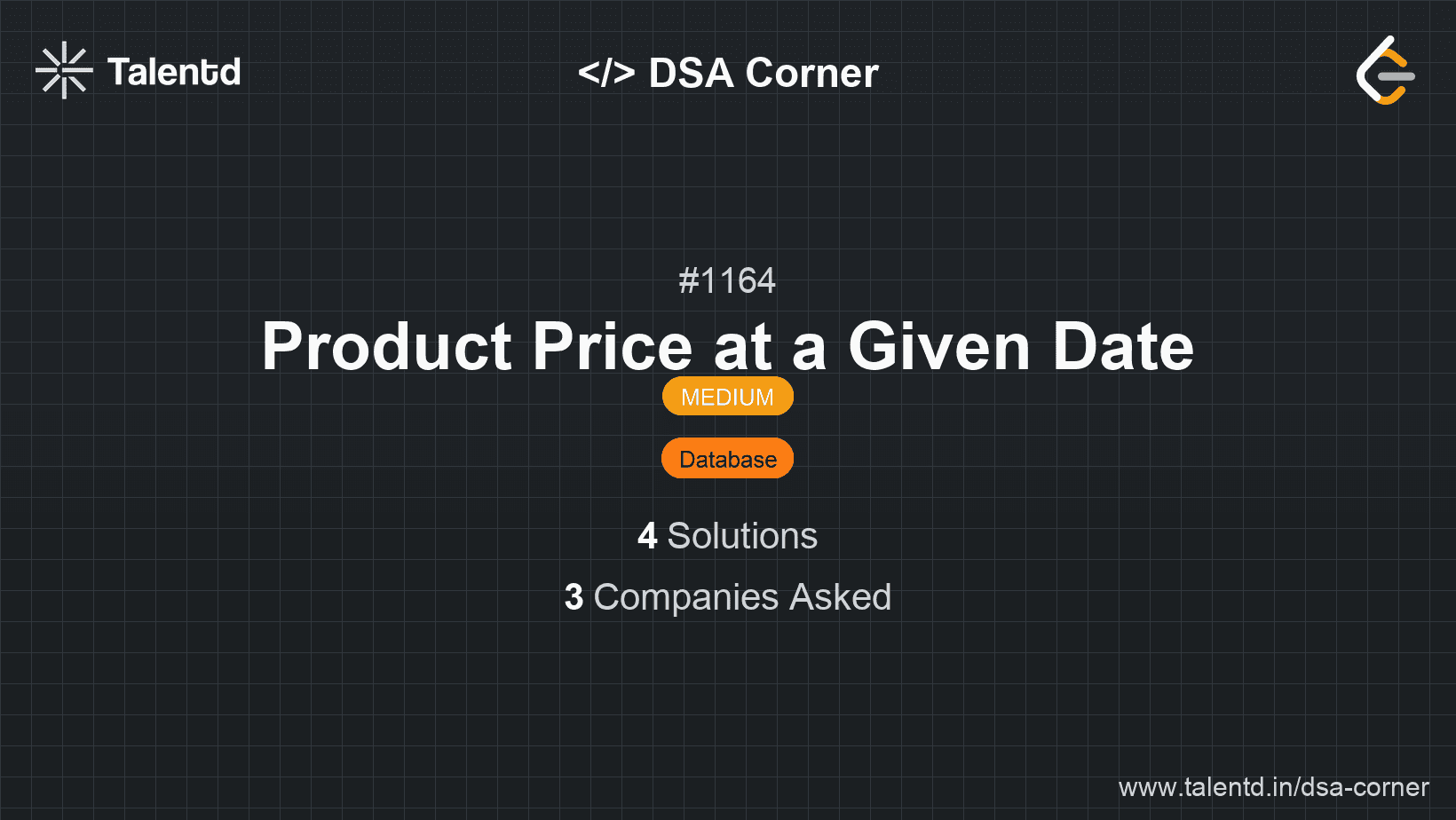 Problem visualization for Product Price at a Given Date