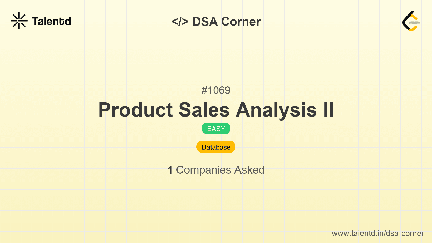 Problem visualization for Product Sales Analysis II