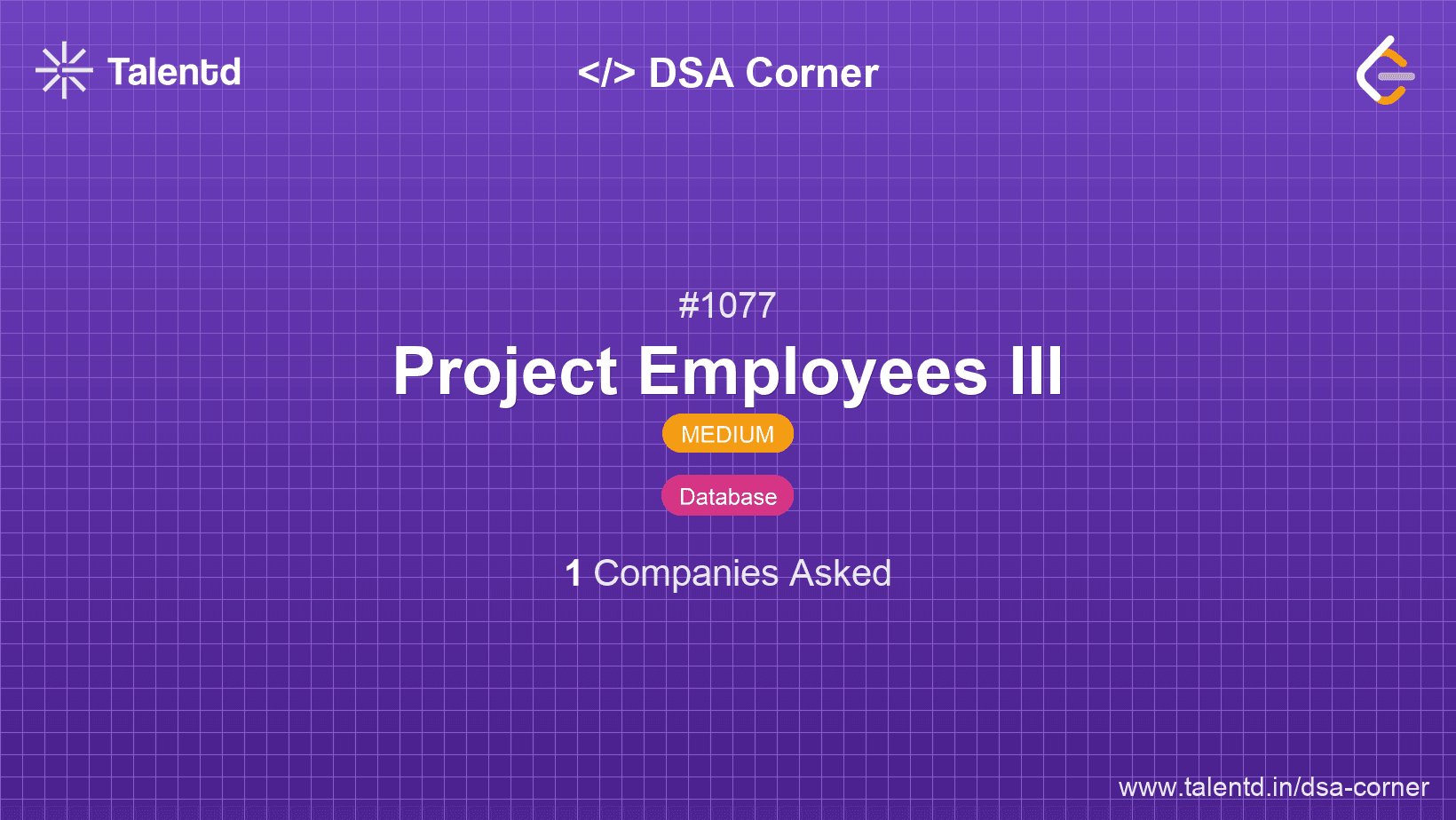 Problem visualization for Project Employees III