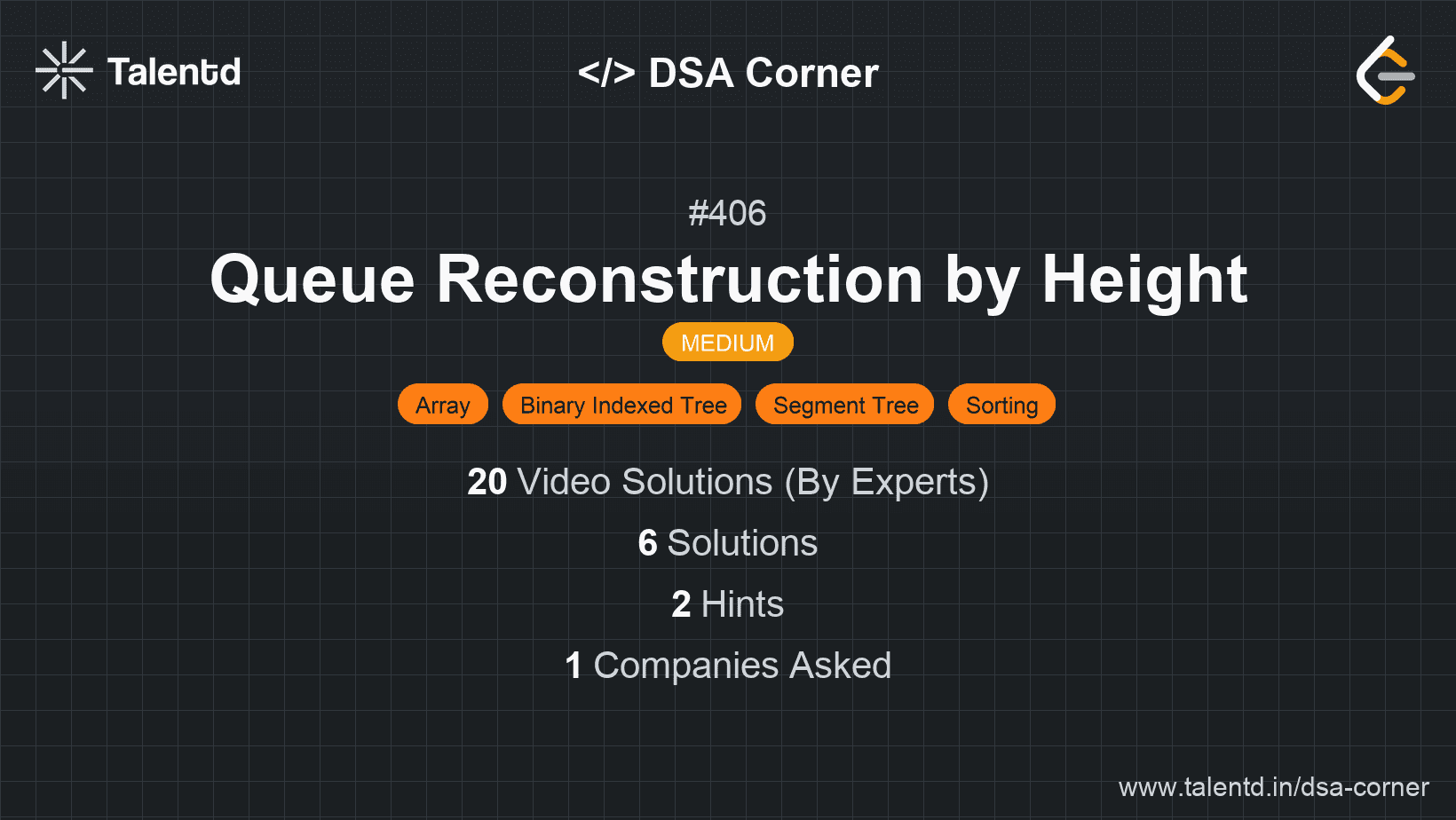 Problem visualization for Queue Reconstruction by Height