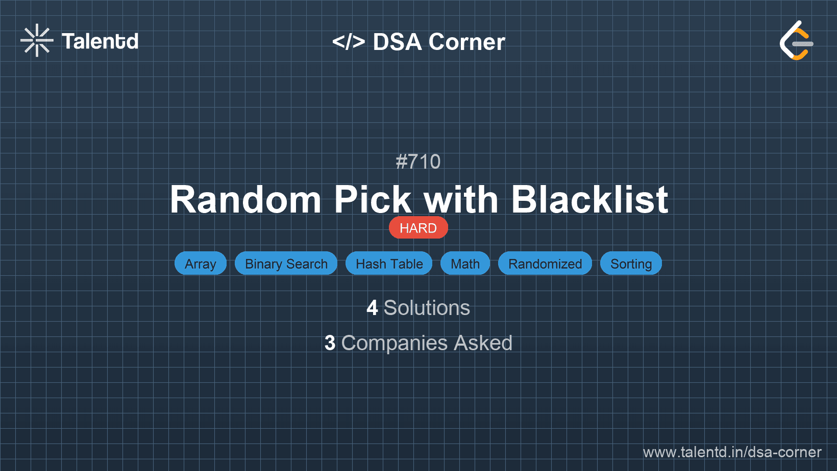 Problem visualization for Random Pick with Blacklist