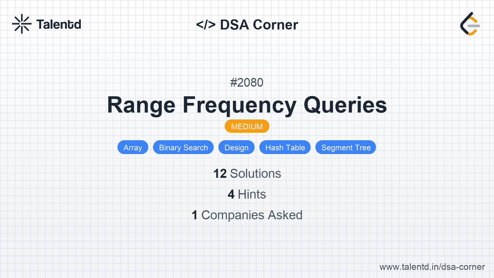Problem visualization for Range Frequency Queries