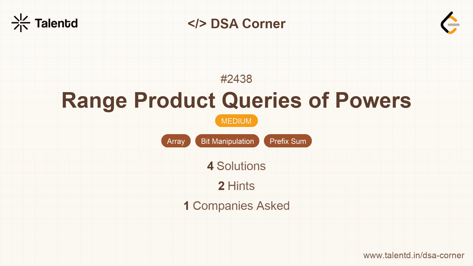 Problem visualization for Range Product Queries of Powers