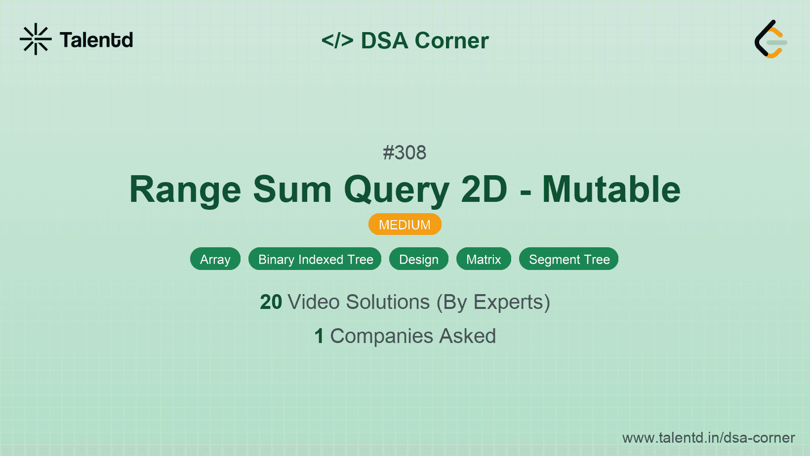 Problem visualization for Range Sum Query 2D - Mutable
