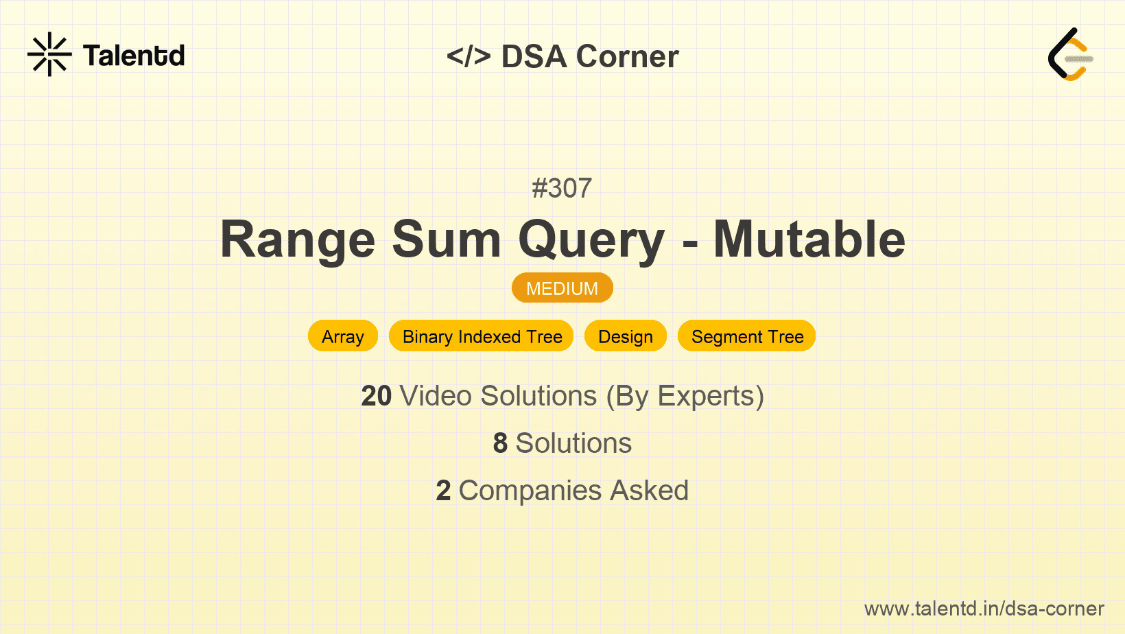 Problem visualization for Range Sum Query - Mutable