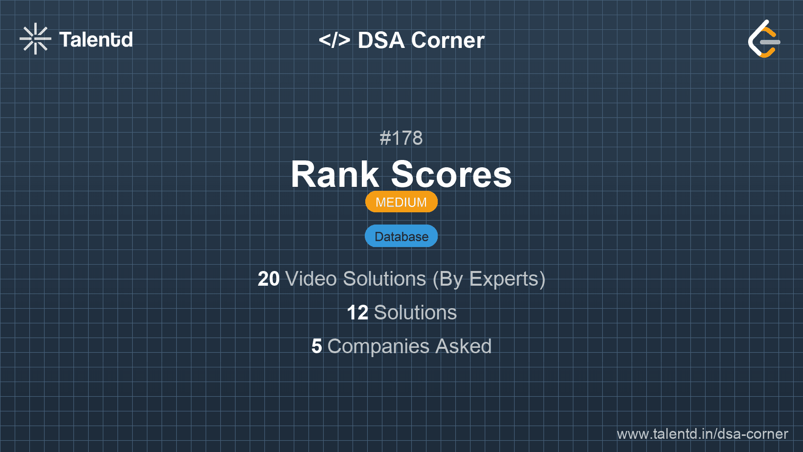 Problem visualization for Rank Scores