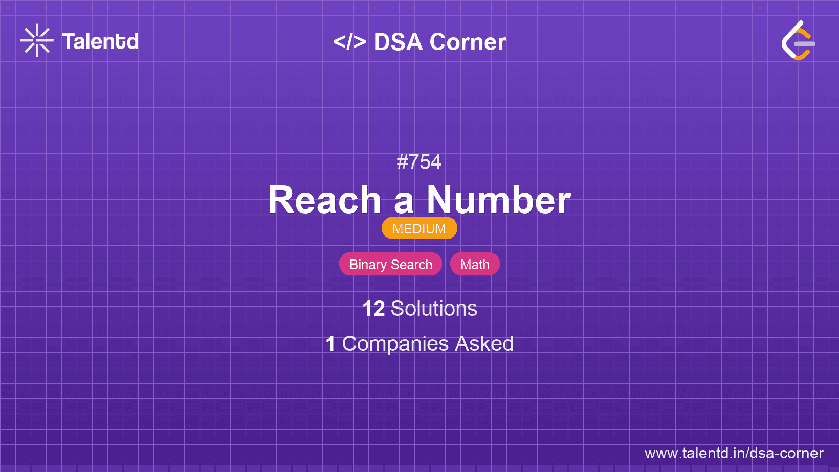 Problem visualization for Reach a Number