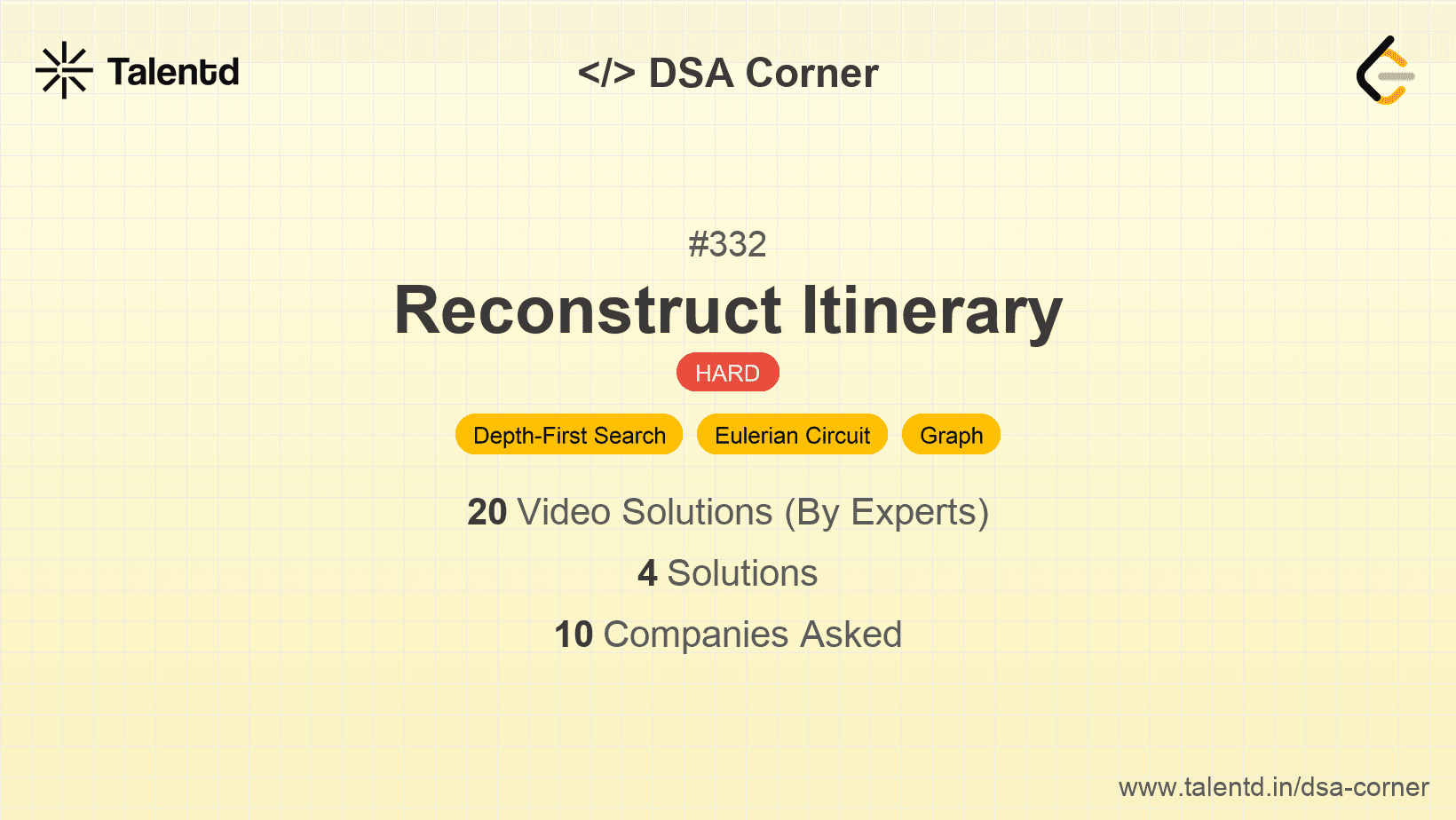 Problem visualization for Reconstruct Itinerary
