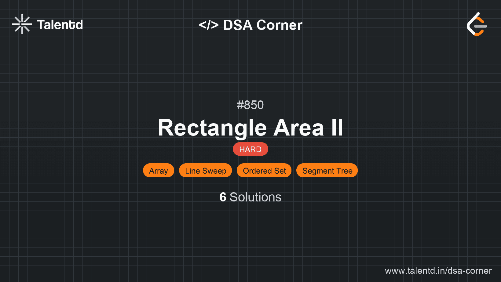 Problem visualization for Rectangle Area II