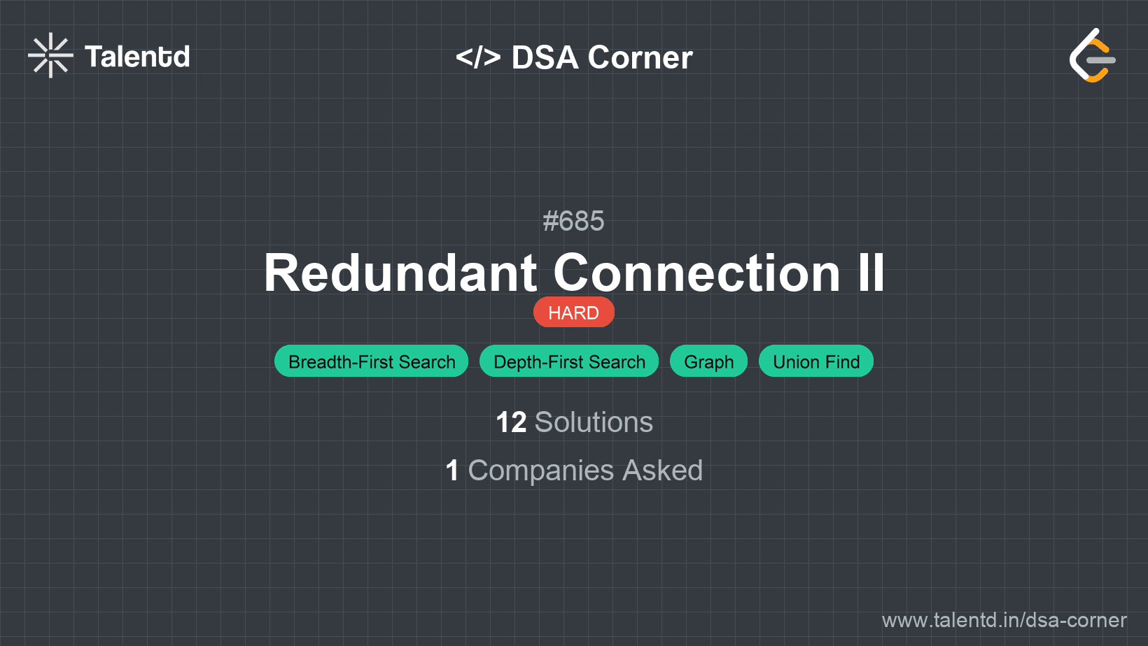 Problem visualization for Redundant Connection II