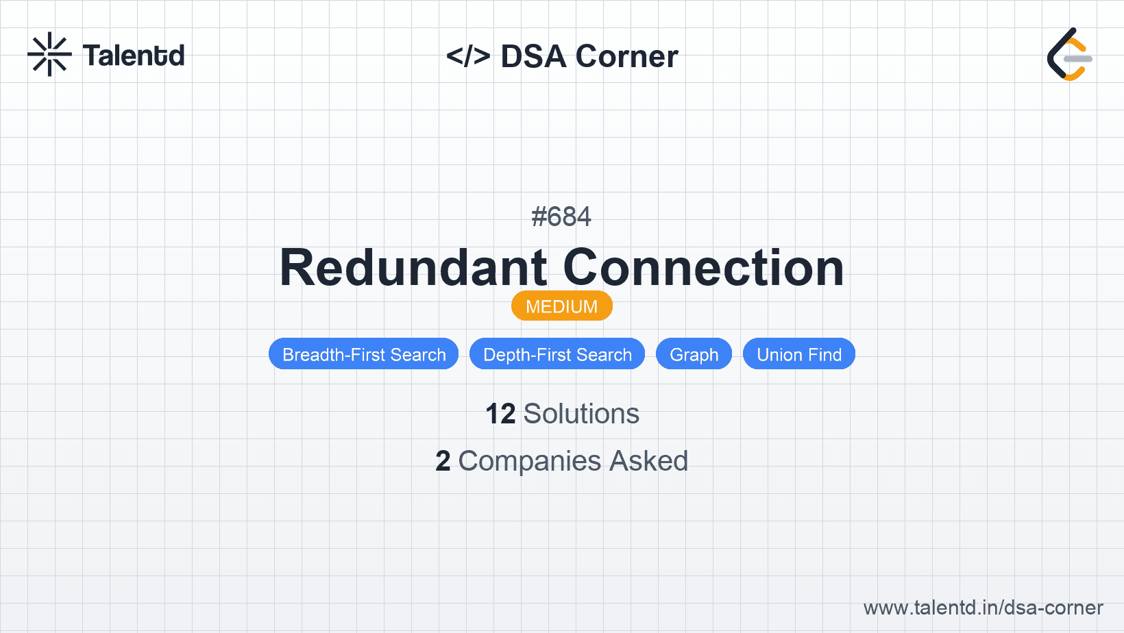 Problem visualization for Redundant Connection