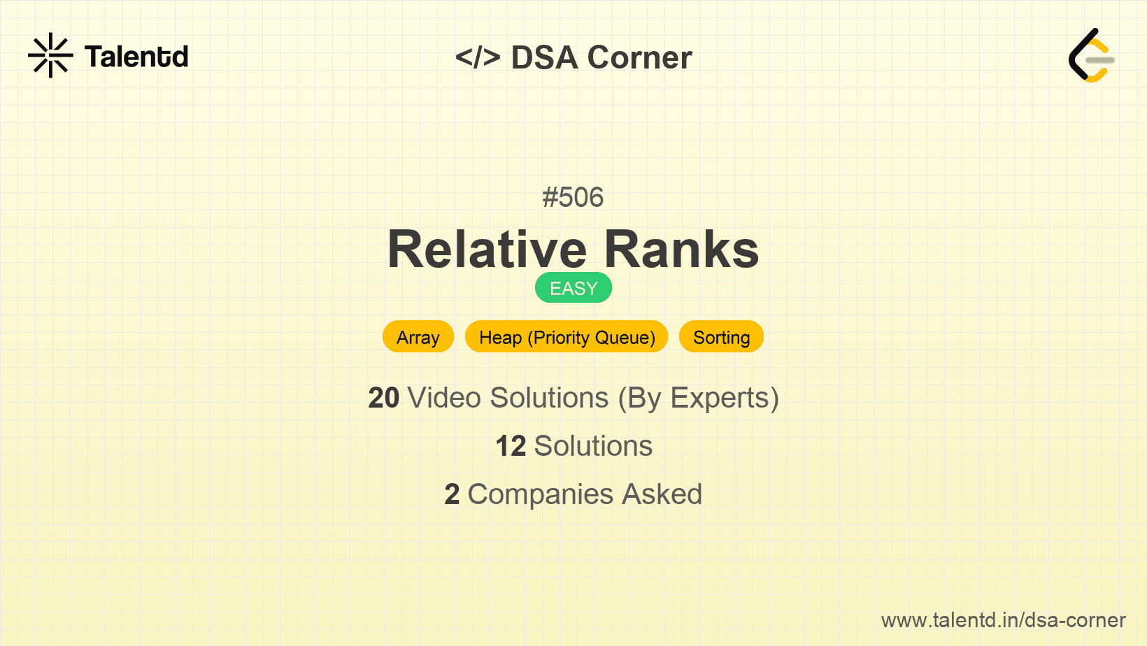 Problem visualization for Relative Ranks