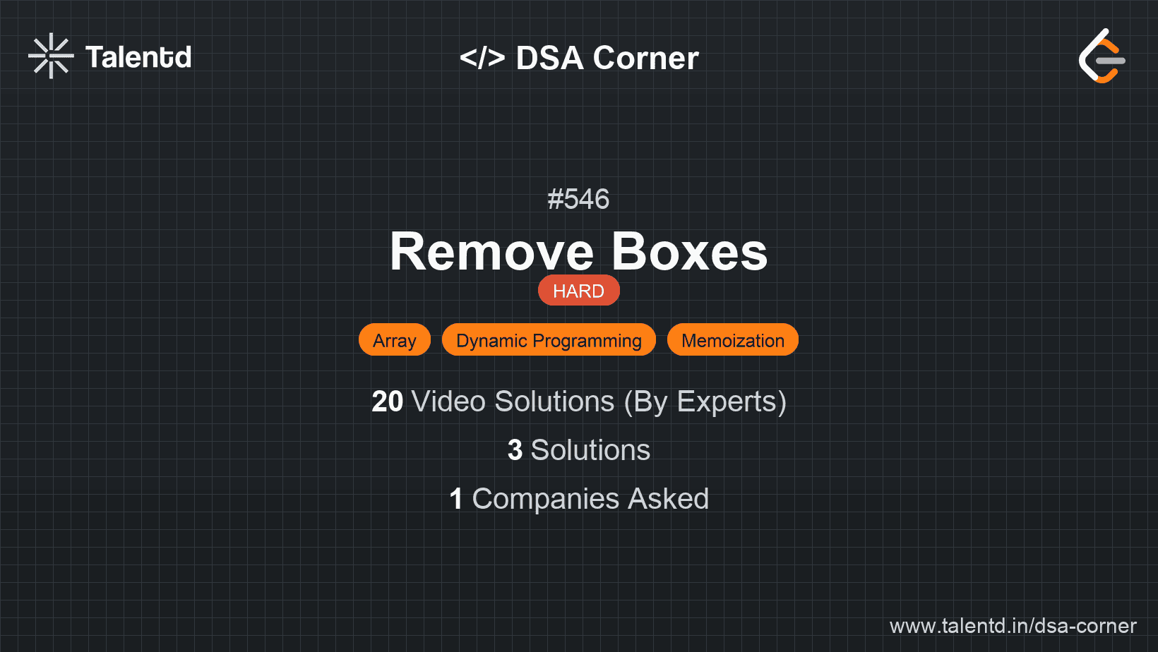 Problem visualization for Remove Boxes