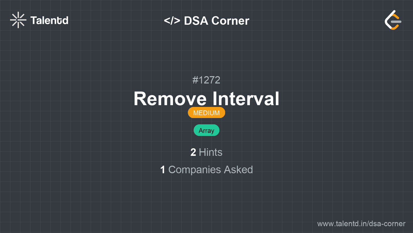 Problem visualization for Remove Interval