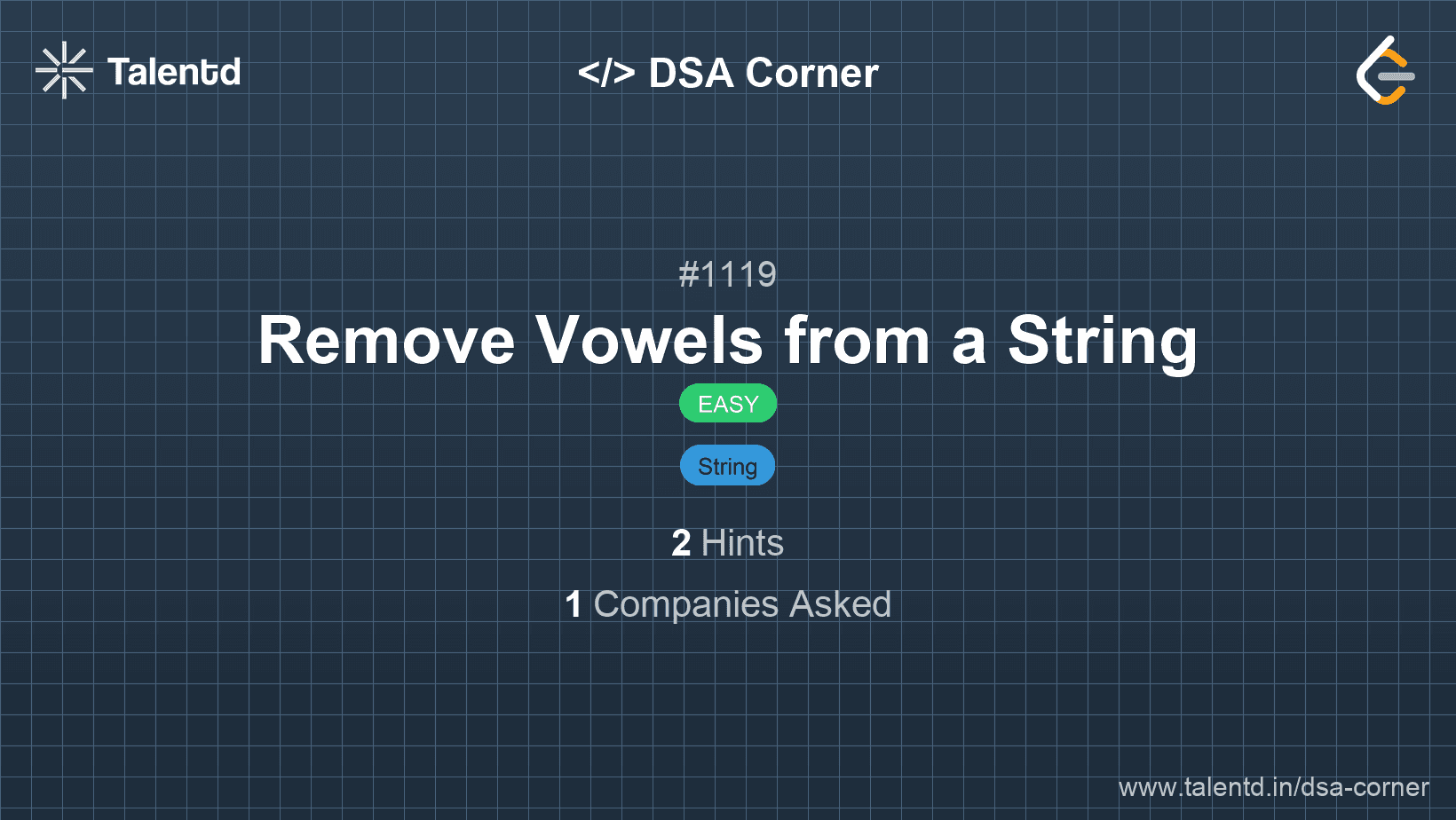 Problem visualization for Remove Vowels from a String