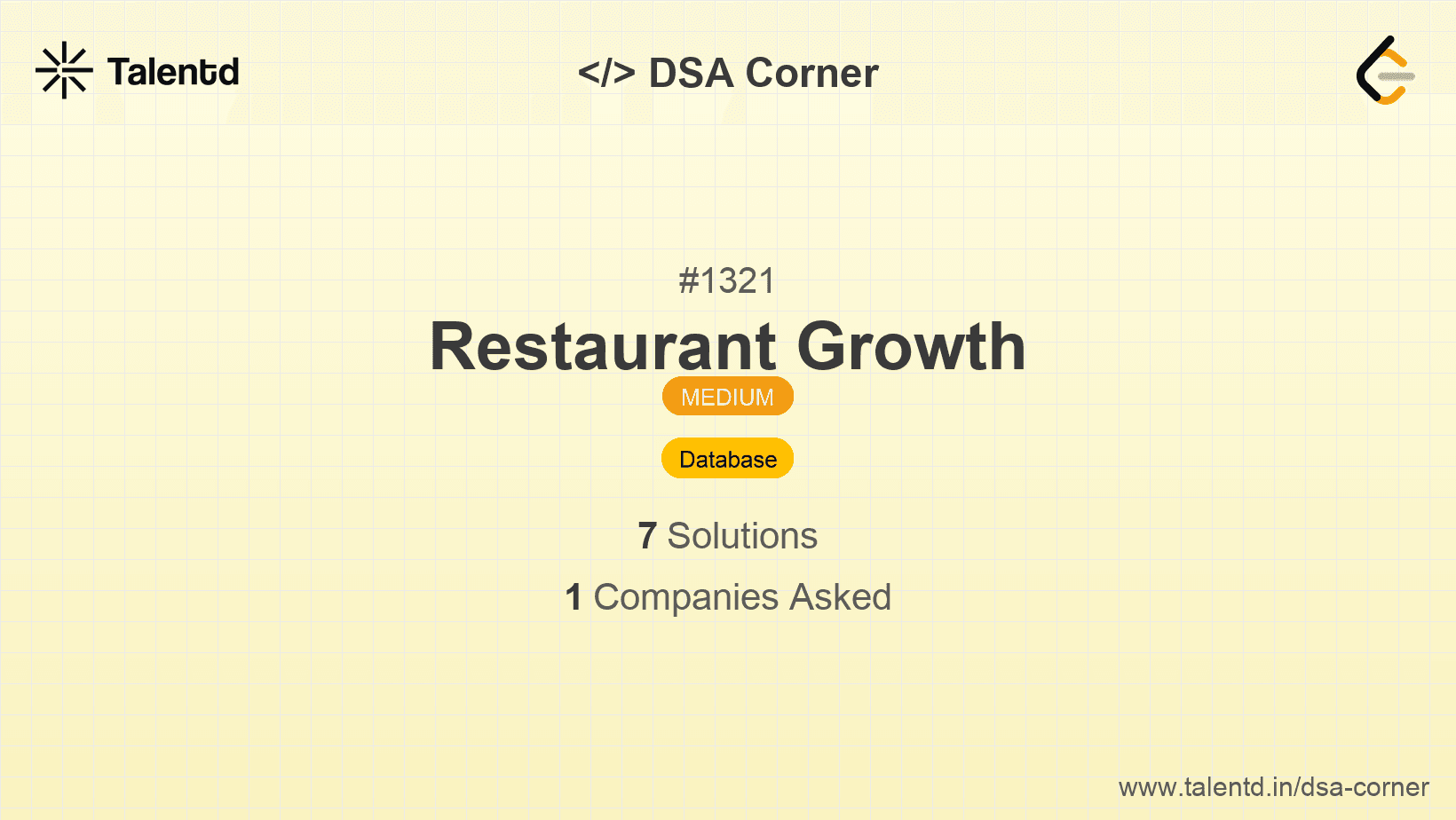 Problem visualization for Restaurant Growth
