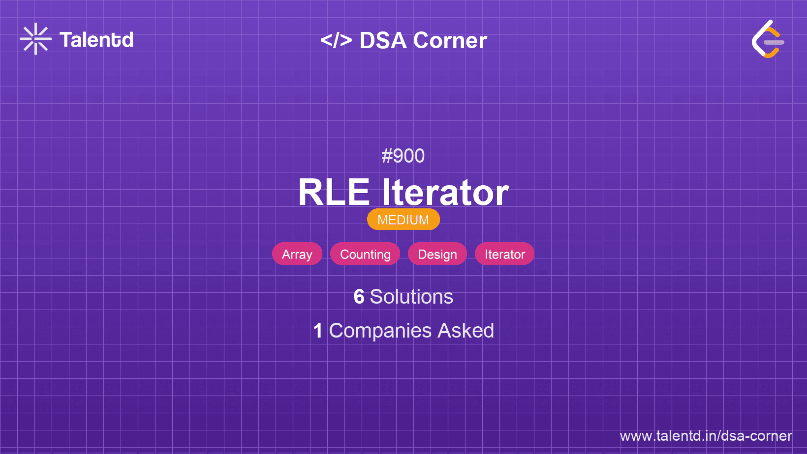 Problem visualization for RLE Iterator
