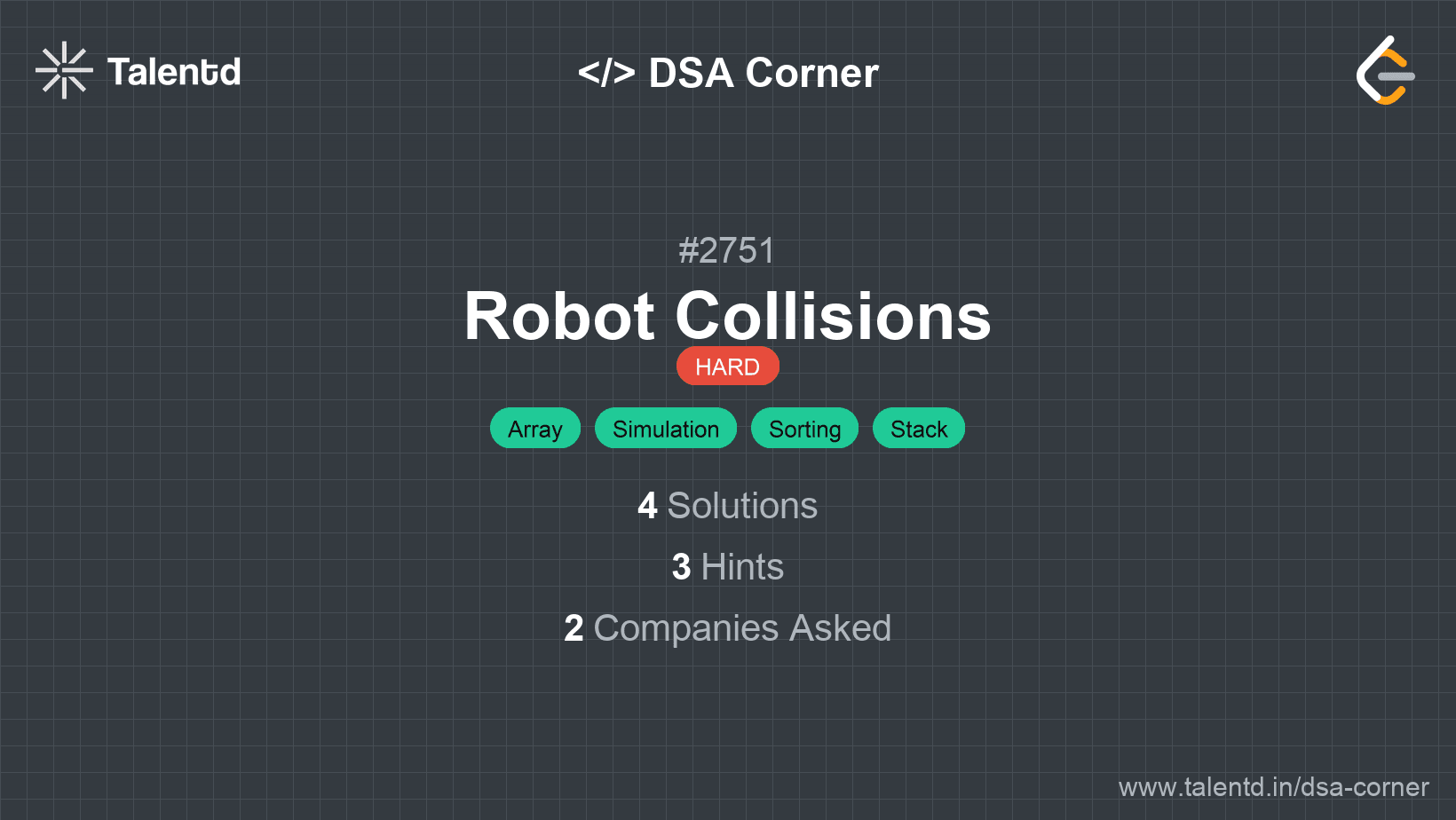 Problem visualization for Robot Collisions