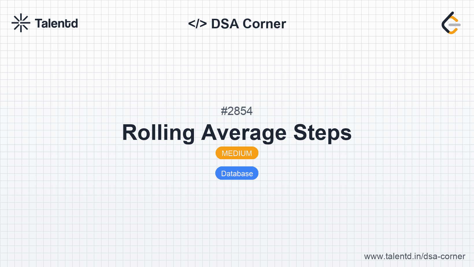Problem visualization for Rolling Average Steps