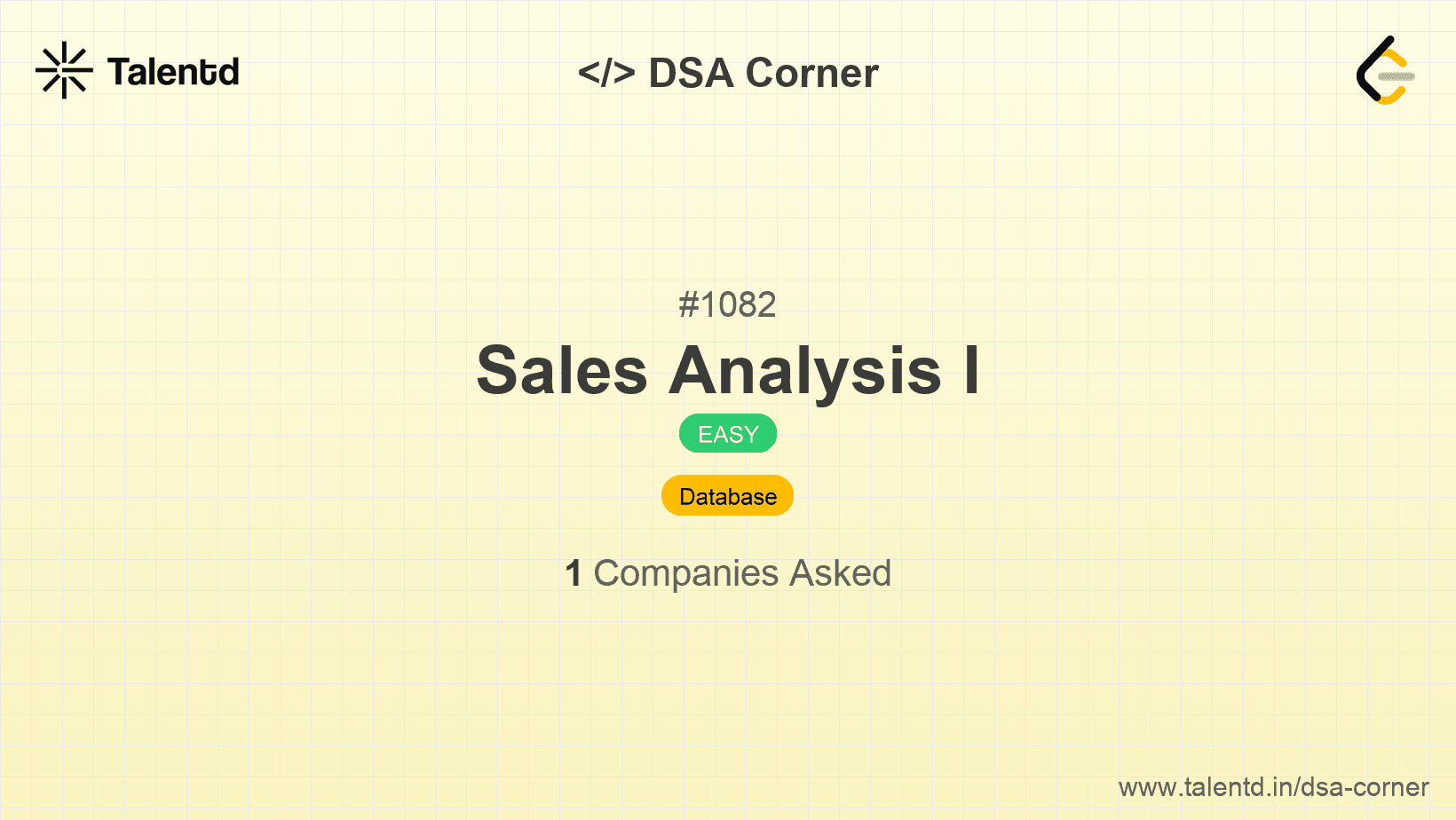 Problem visualization for Sales Analysis I