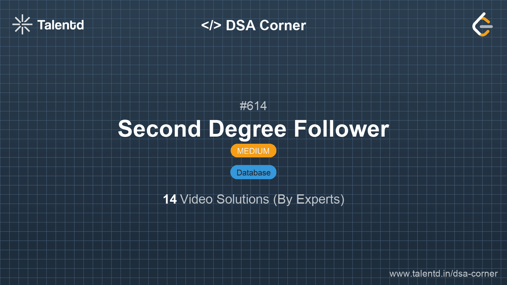 Problem visualization for Second Degree Follower