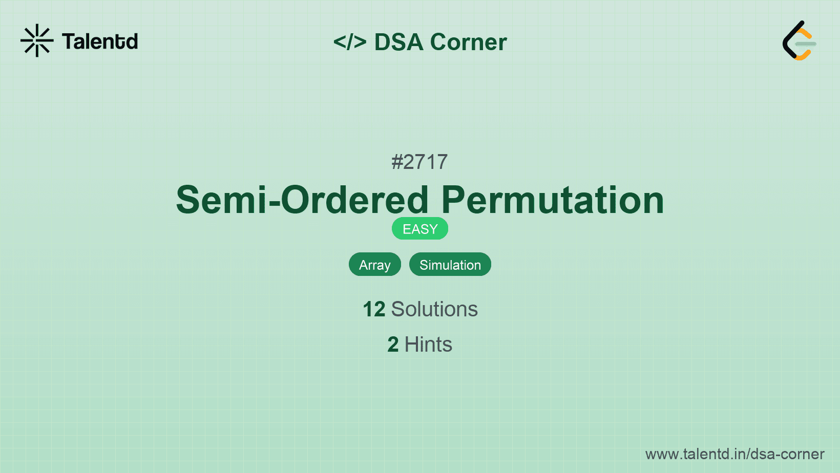 Problem visualization for Semi-Ordered Permutation