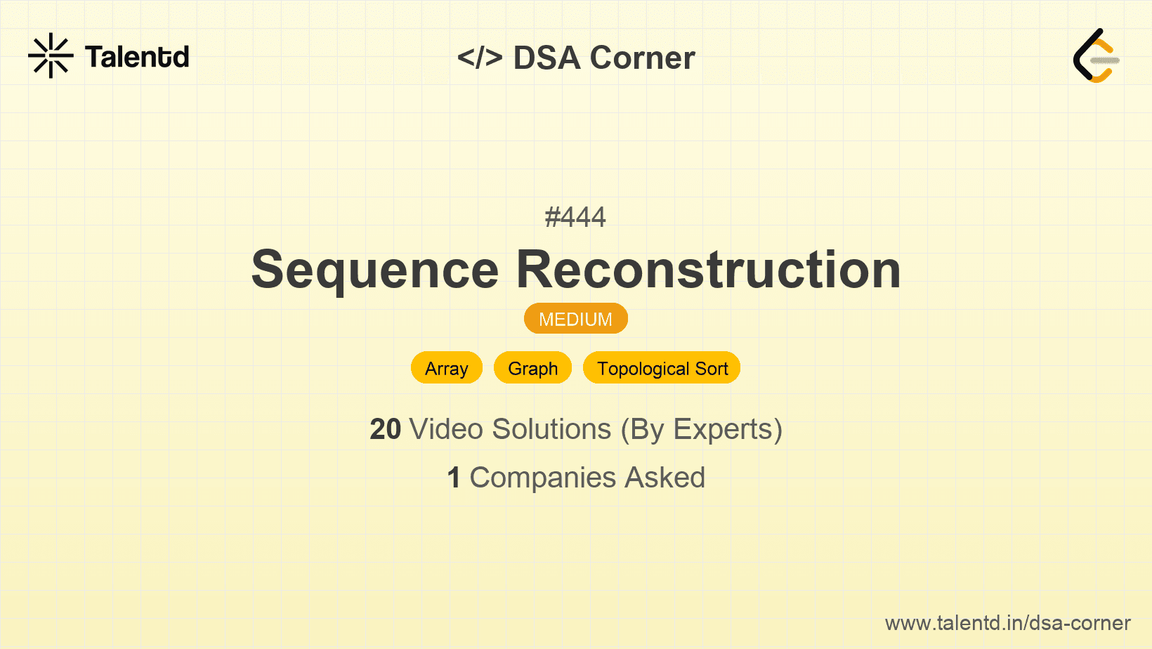 Problem visualization for Sequence Reconstruction